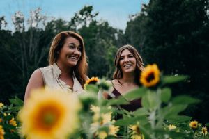 bookabin-women-sunflowers-garden-australia